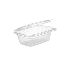 200 Pieces Hinged Square Deli Clear Pet Container 8oz
