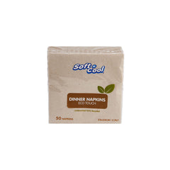 Soft N Cool Paper Folded Brown Napkin