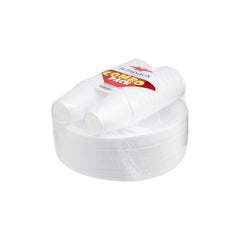 25 Pieces 6 Oz Foam Cup and 25 Pieces 10 Inch Foam Plate Combo Pack - 10 Packets