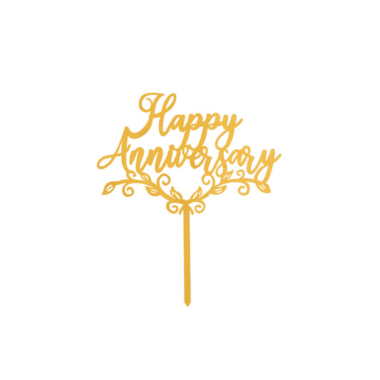 Happy Anniversary Cake Stick