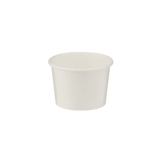 White Paper Ice Cream Cup Base Only