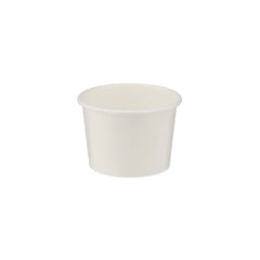 White Paper Ice Cream Cup Base Only