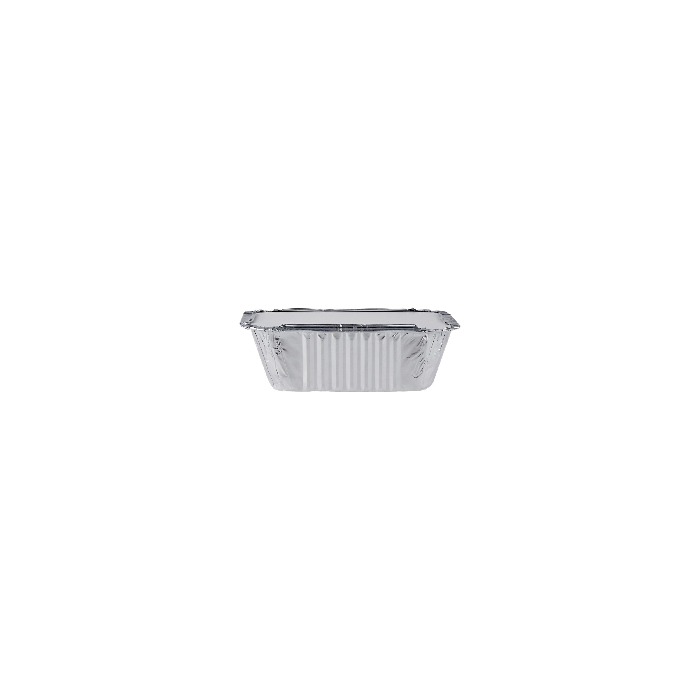 Aluminum Containers with Lid 8325 (127 Mm Length x 100 Mm Width x 35 Mm Height)10 Pieces - hotpack.om