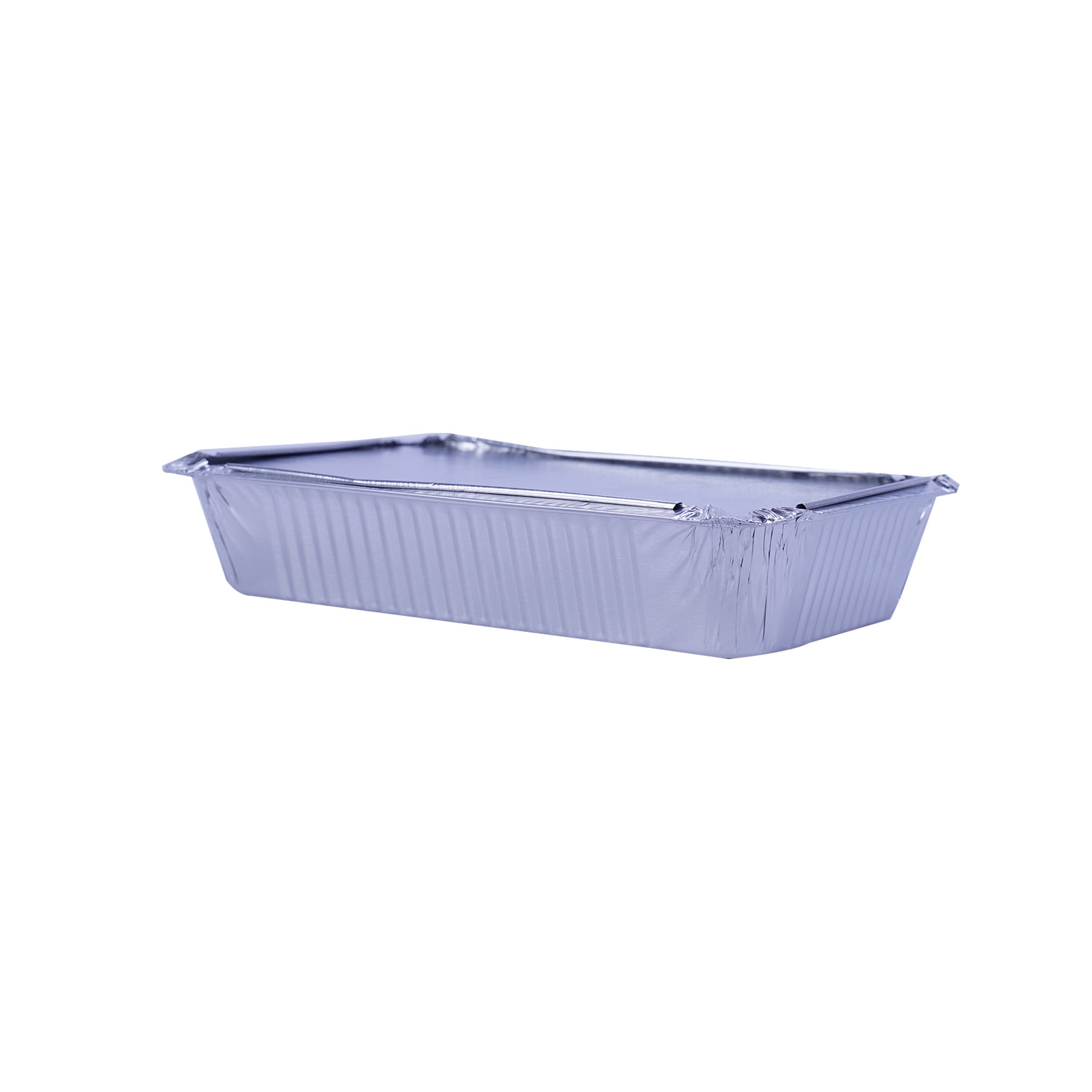 Aluminium Containers with Lid 8389 ( 890 CC ) 210 Mm Length x 140 Mm Width x 38 Mm Height 50 Pieces - Hotpack Oman
