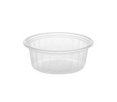 Plastic Corrugated Clear Round Container 250 ML - Hotpack Oman