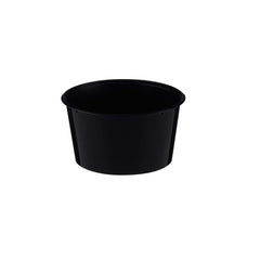 Black Round Microwavable takeaway Container 400ml - Hotpack Oman