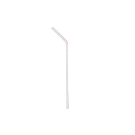 250 Pieces x 40 Packets Plastic Flexible Straw 6mm