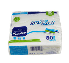 1000 Pieces Soft n Cool Cotton Feel Premium Napkin 33 x 33 Cm