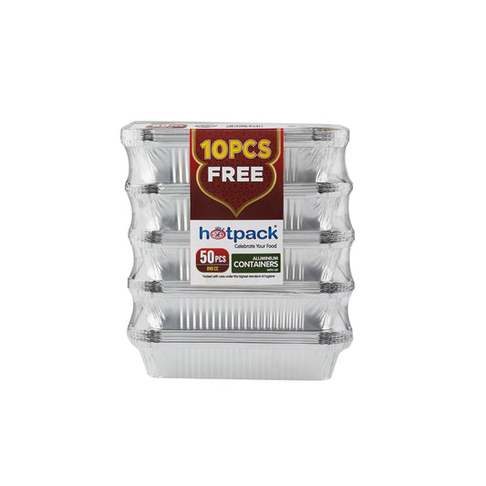 50 Pieces 20 % OFF (4 + 1)Offer Pack Aluminium Container