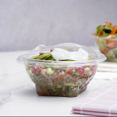 300 Pieces 8 Oz Round Hinged Salad Bowl