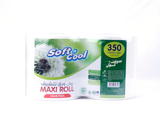 3 Pkts Value Pack Maxi Roll Embossed 350MTR 1 PLY (175MTR X 2 )