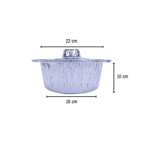 Aluminum POT Container With Hood - hotpack.om