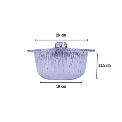 Aluminum POT Container With Hood - hotpack.om