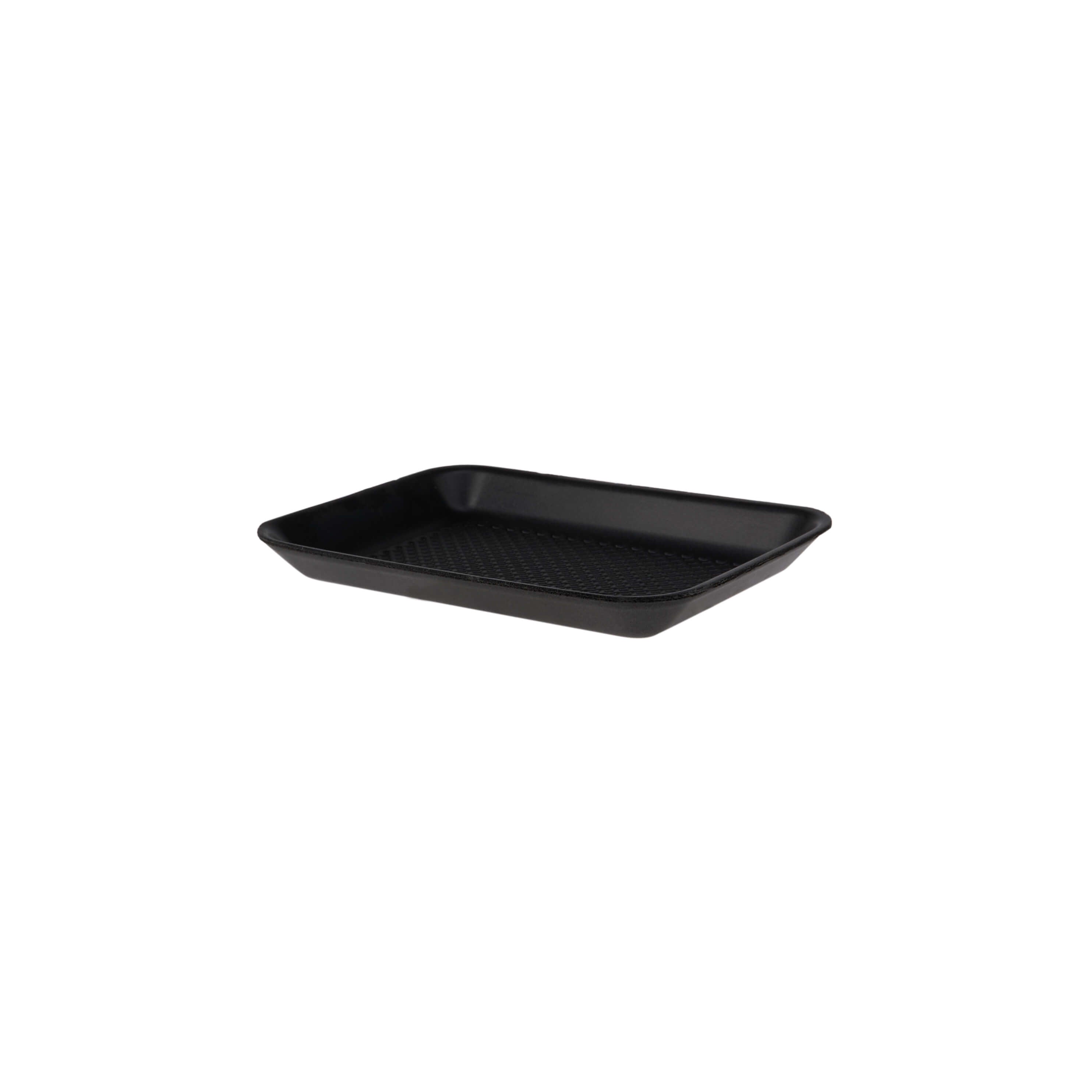 Black Rectangle Foam Tray 21.5 X 17.7 X 1.8 cm 250 Pieces - hotpack.om