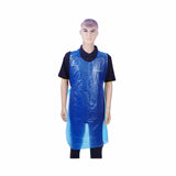 Plastic Apron Blue 28 Inch (Width) X 46 Inch (Length) 100 Pieces X 10 Packets