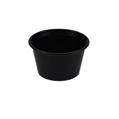 2500 Pieces Black Portion Cup 100CC - Hotpack UAE