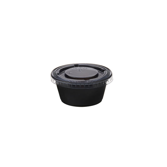 2.5 Oz Black Portion Cup 2500 Pieces - Hotpack Oman