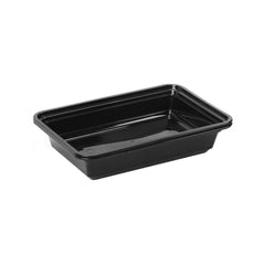 300 Pieces Black Base Rectangular Container 32 Oz