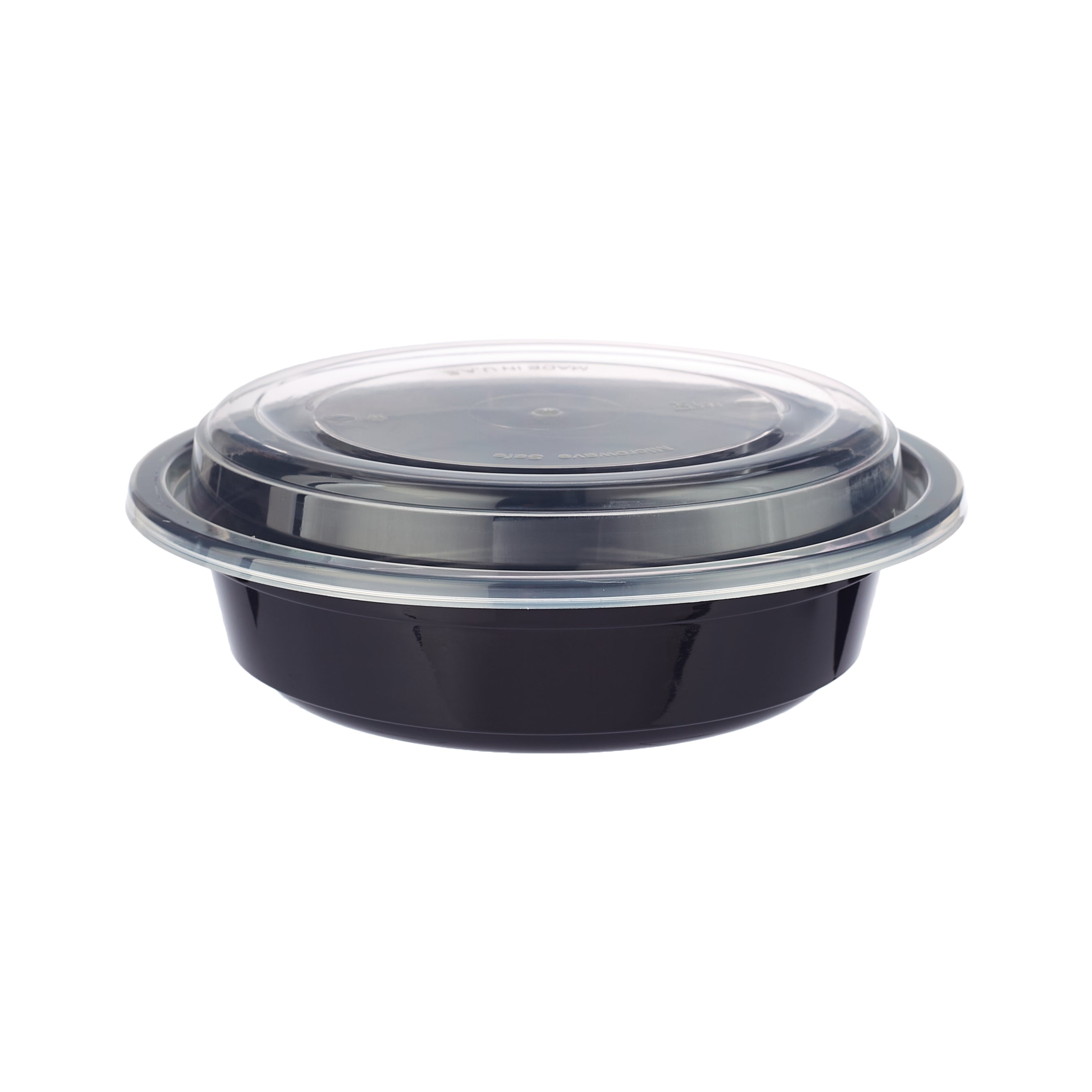 Black Base Round Container With Lid