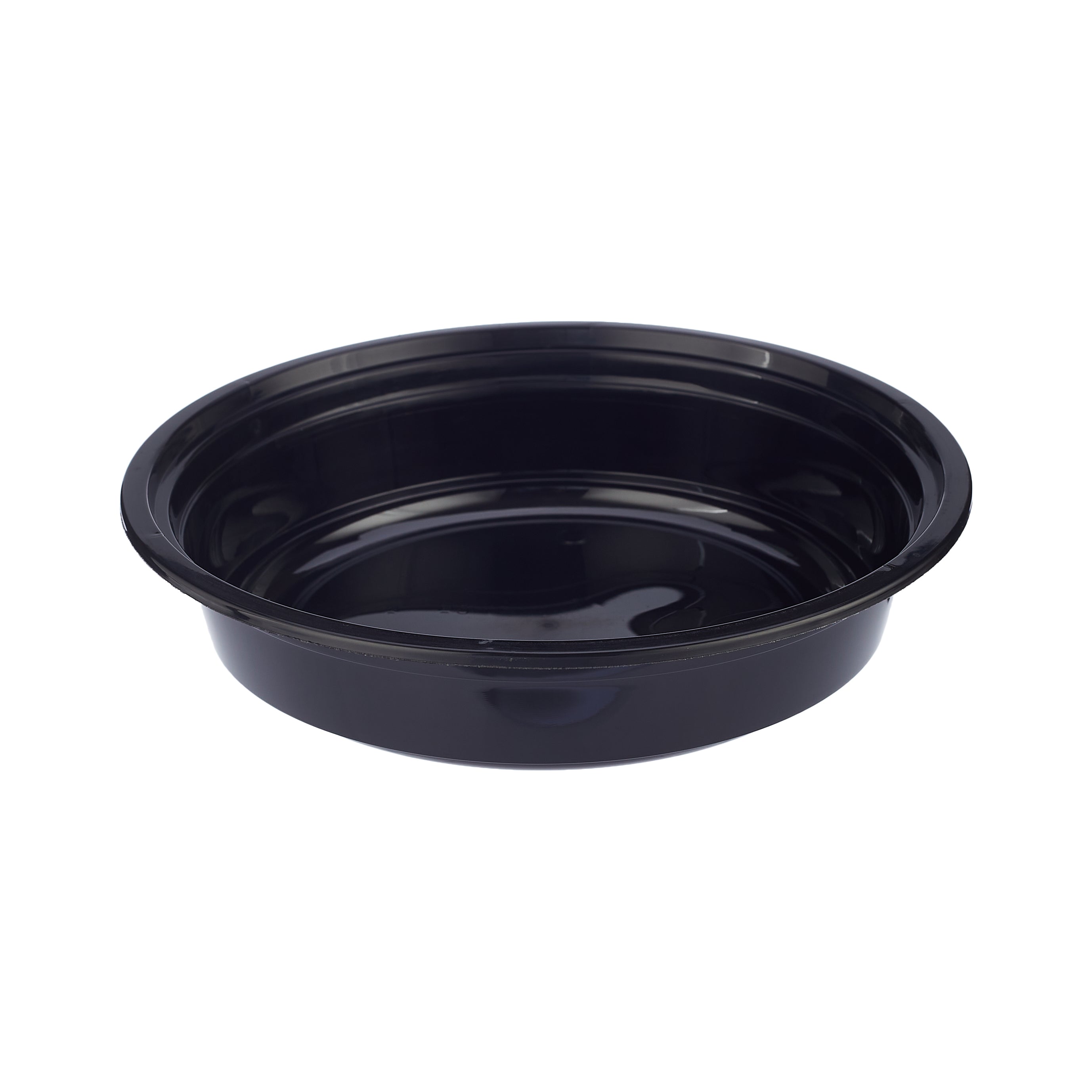 Black Base Round Container With Lid