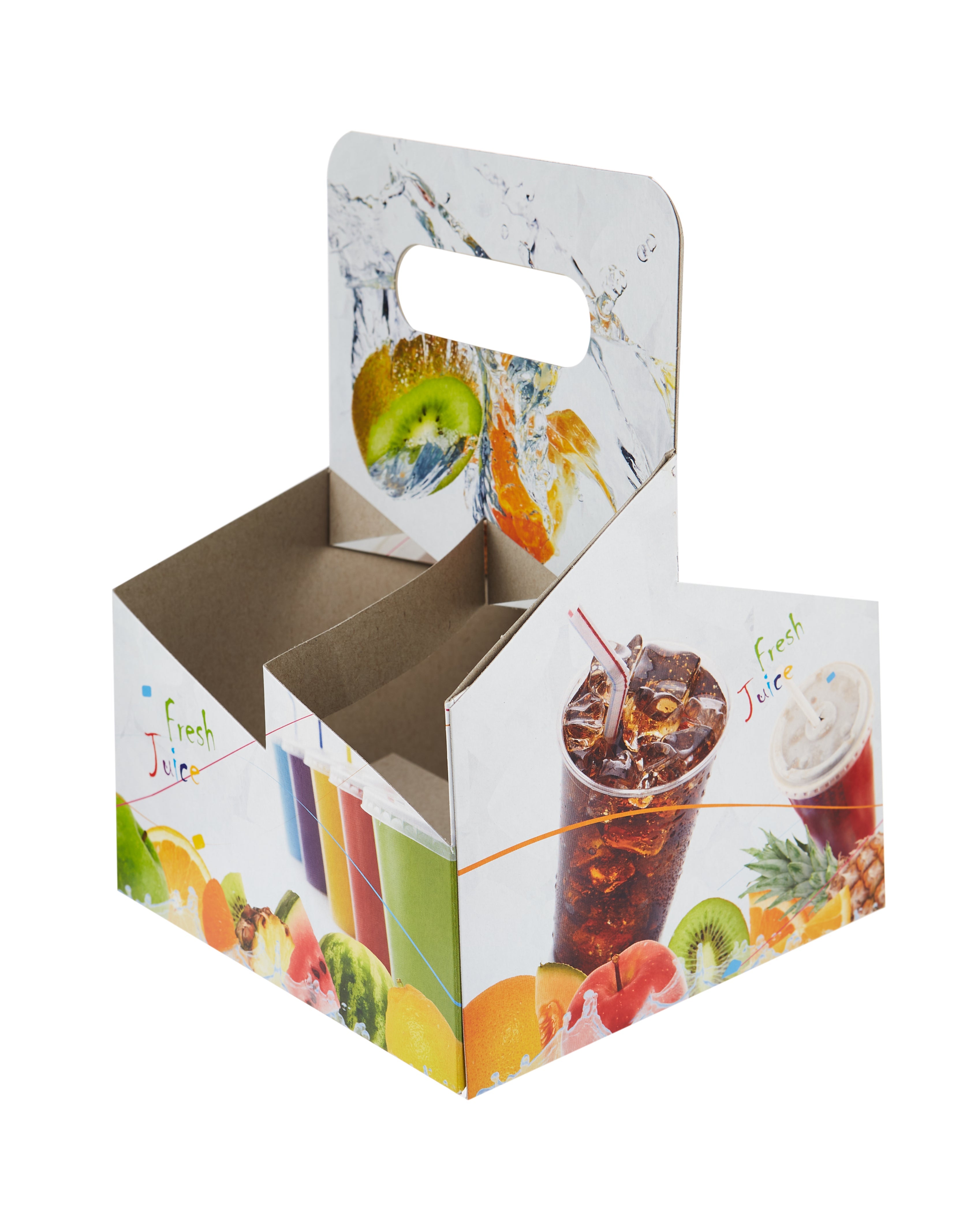 Paper Printed Juice Cup Carrier - Hotpack Oman