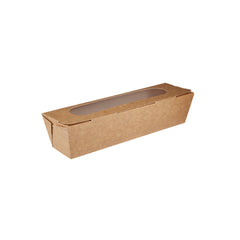 Kraft Baguette Box With Window - Hotpack Oman