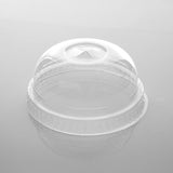 Dome Lid For PET Juice Cup 12/14/16 Oz With Hole 91 Diameter