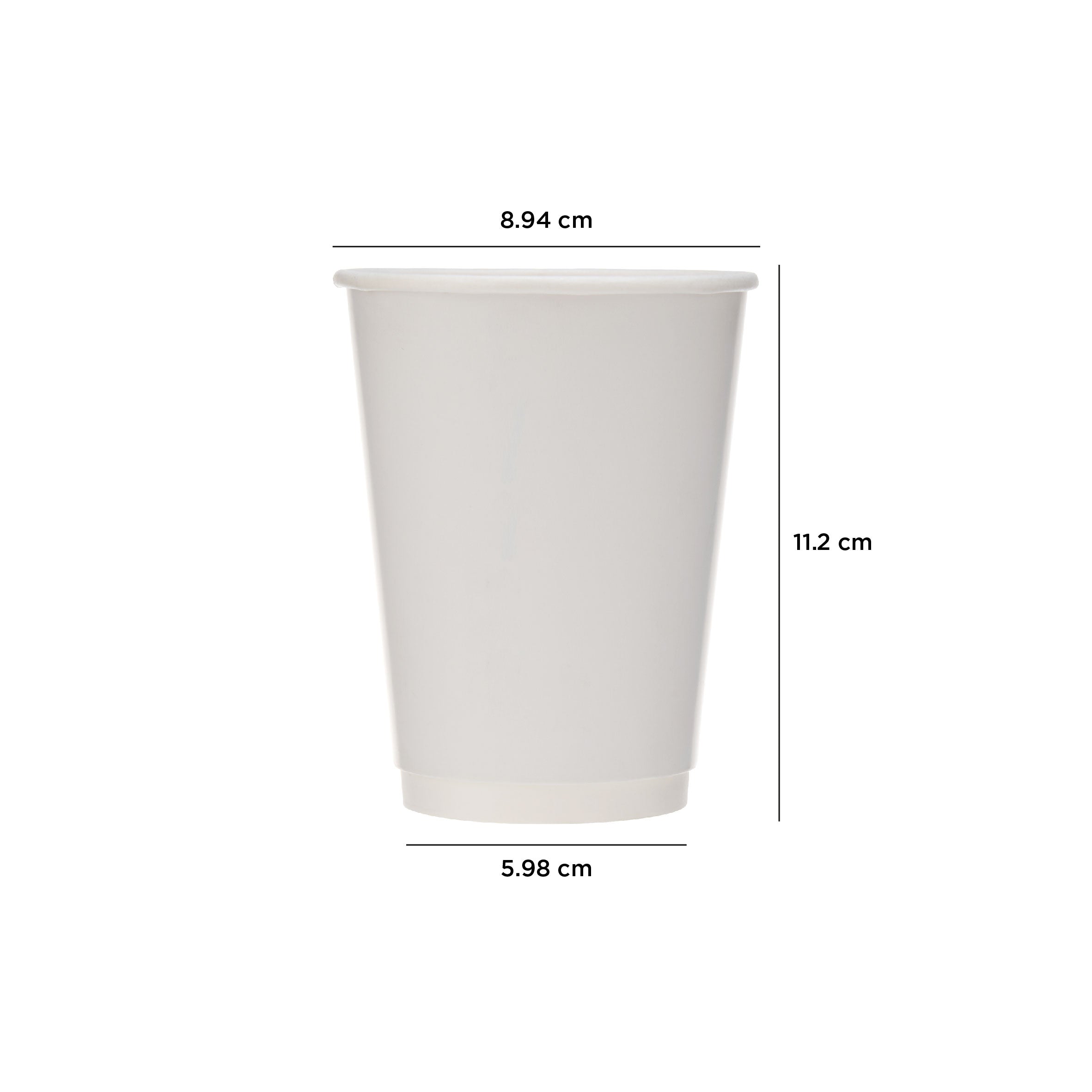 White Double Wall Paper Cups - Hotpack UAE