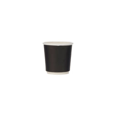 4 Oz Black Double Wall Paper Cups 1000 Pieces - Hotpack Oman