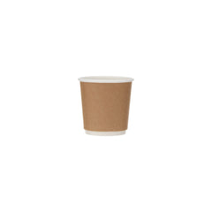 4 Oz Kraft Double Wall Paper Cups 1000 Pieces - Hotpack Oman