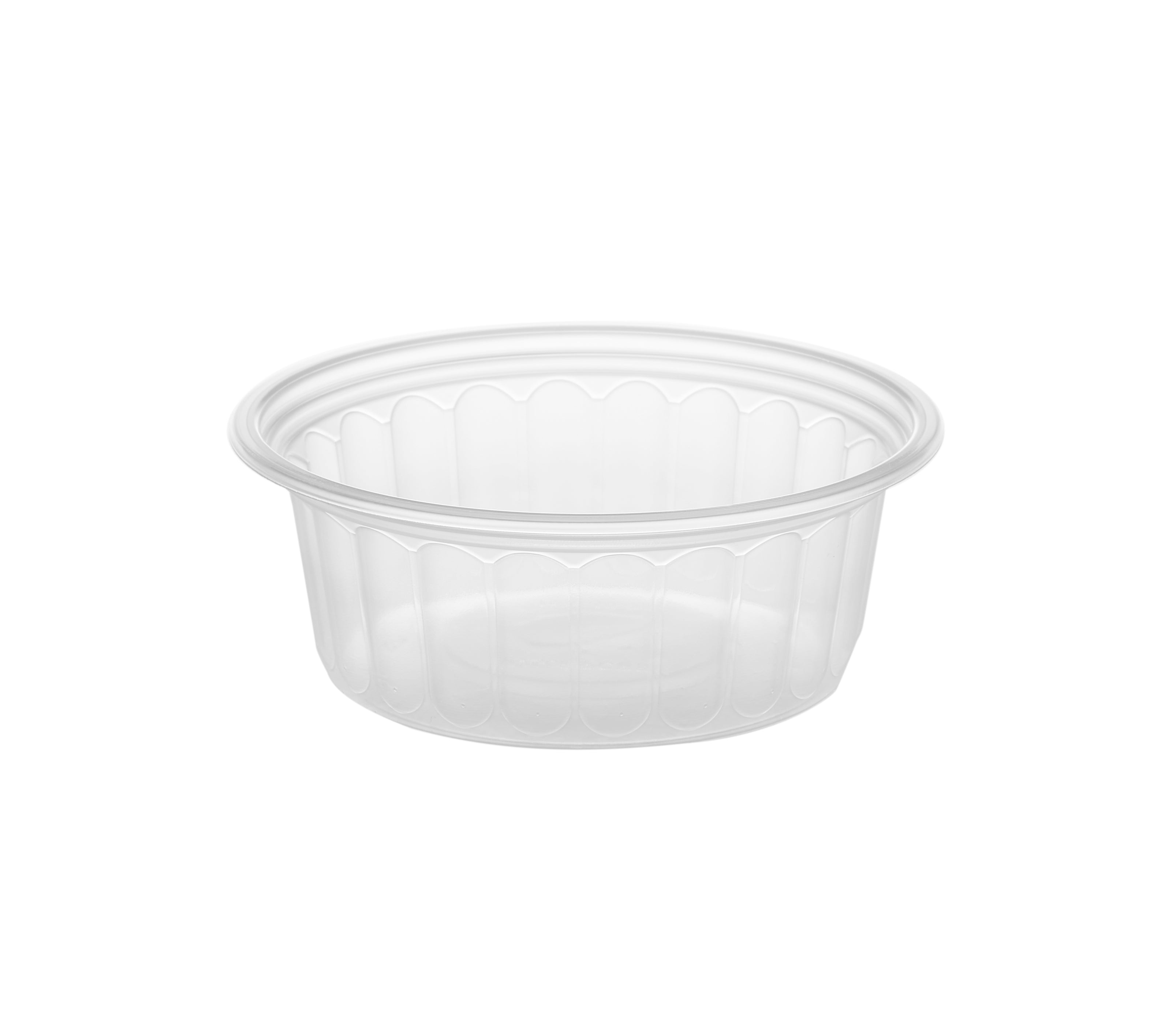 Plastic Corrugated Clear Round Container 250 ML - Hotpack Oman