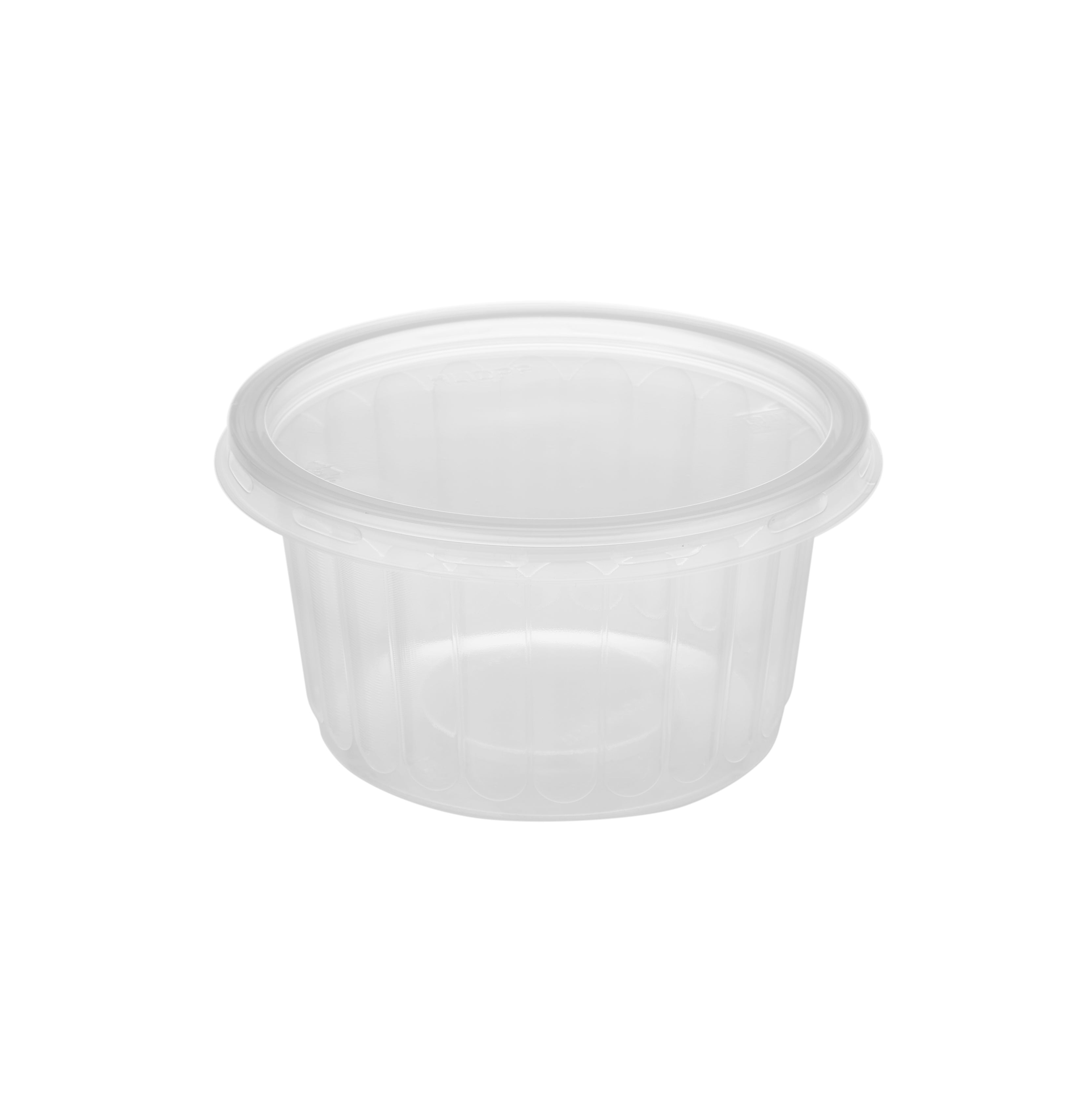 Plastic Corrugated Clear Round Container - Hotpack Oman