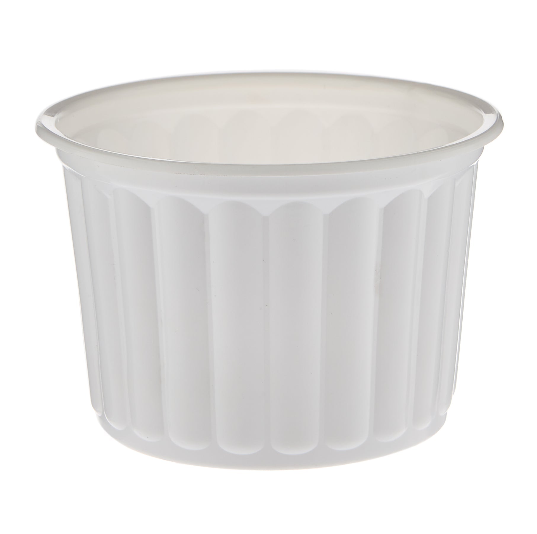 Plastic Corrugated Round Container White 500 ml - Hotpack Oman