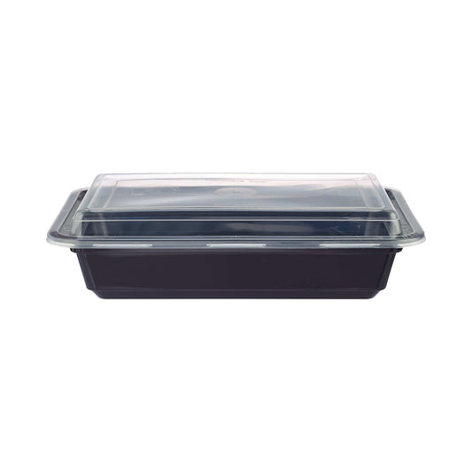 Black Base Rectangular Container 16 Oz 300 Pieces - Hotpack Oman