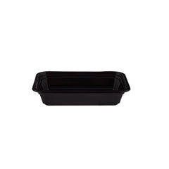 Black Base Rectangular Container 8 oz (250 ml) 300 Pieces - Hotpack Oman