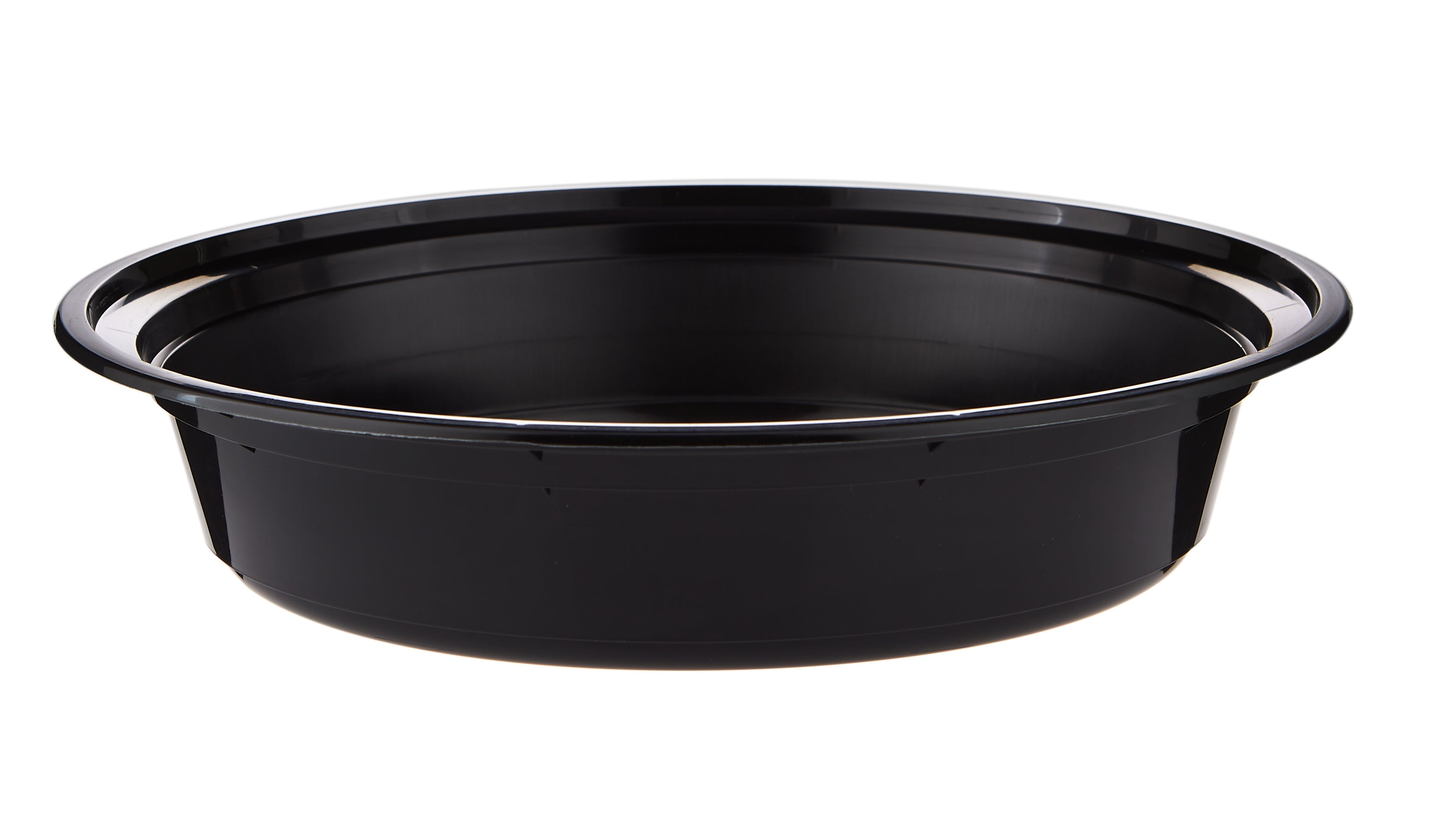 Black Base Round Container 48 oz 300 Pieces - Hotpack Oman