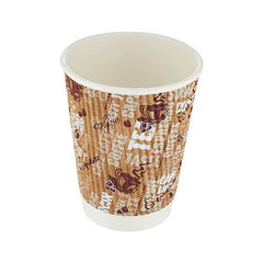 8 Oz Printed Ripple Paper Cups - Hotpack Global