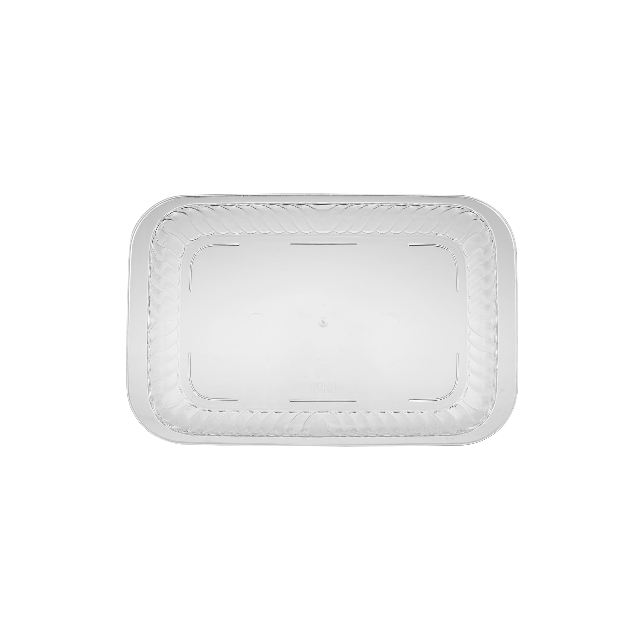 Rectangular Flower Clear Pyrex Disposable Tray - Hotpack Oman