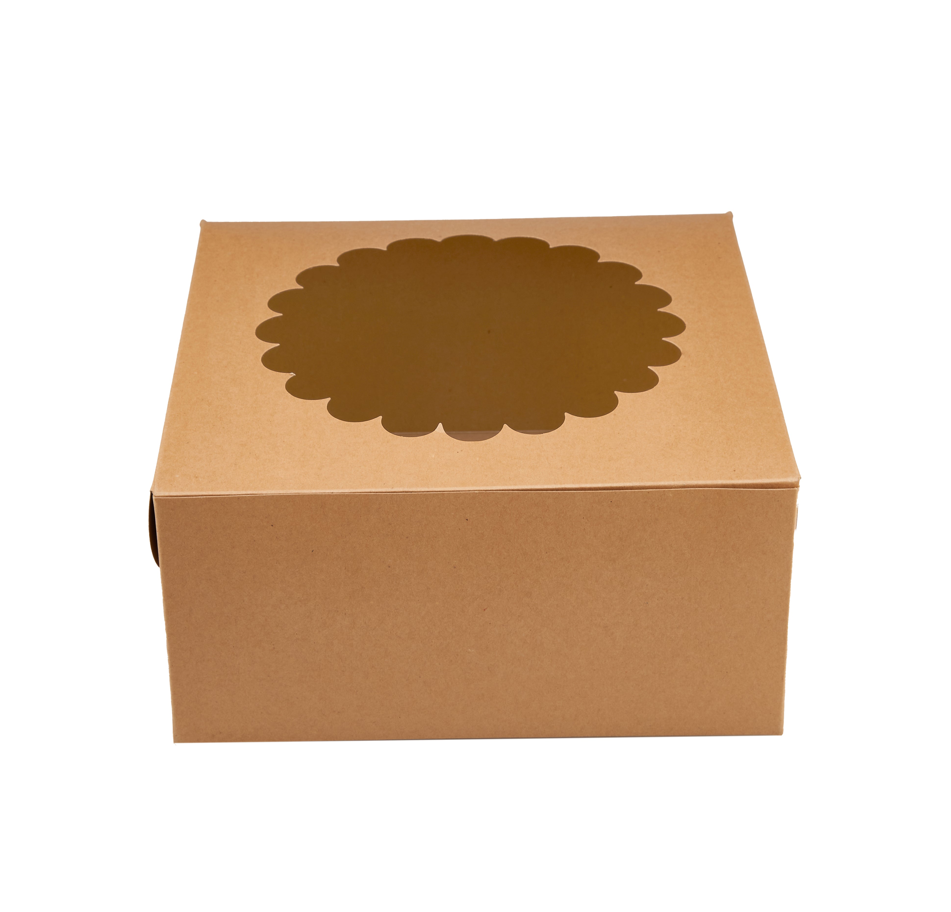 Kraft Cake Box Round With Window - Hotpack Oman