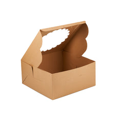 Kraft Cake Box Round With Window - Hotpack Oman