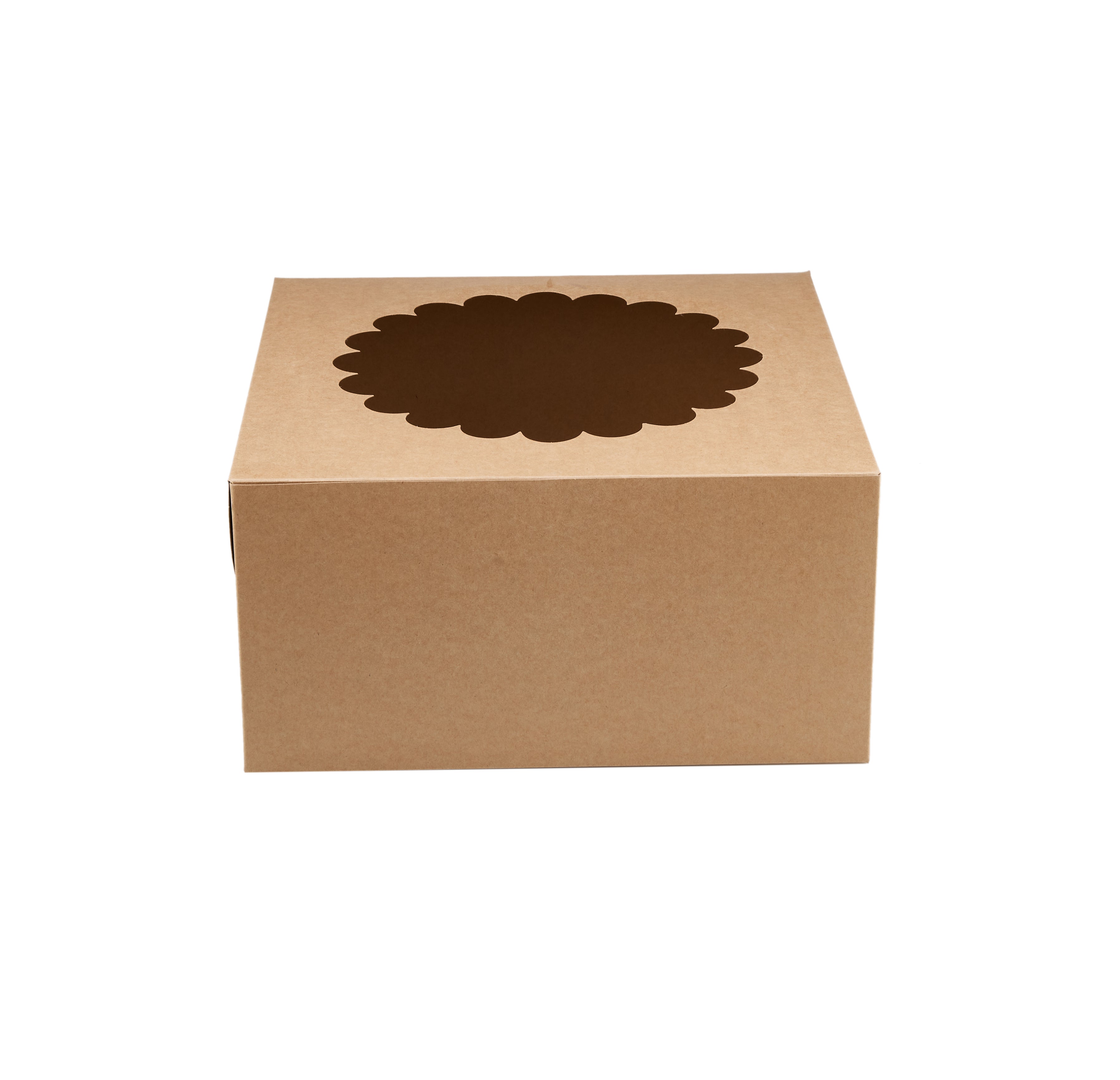 Kraft Cake Box Round With Window - Hotpack Oman