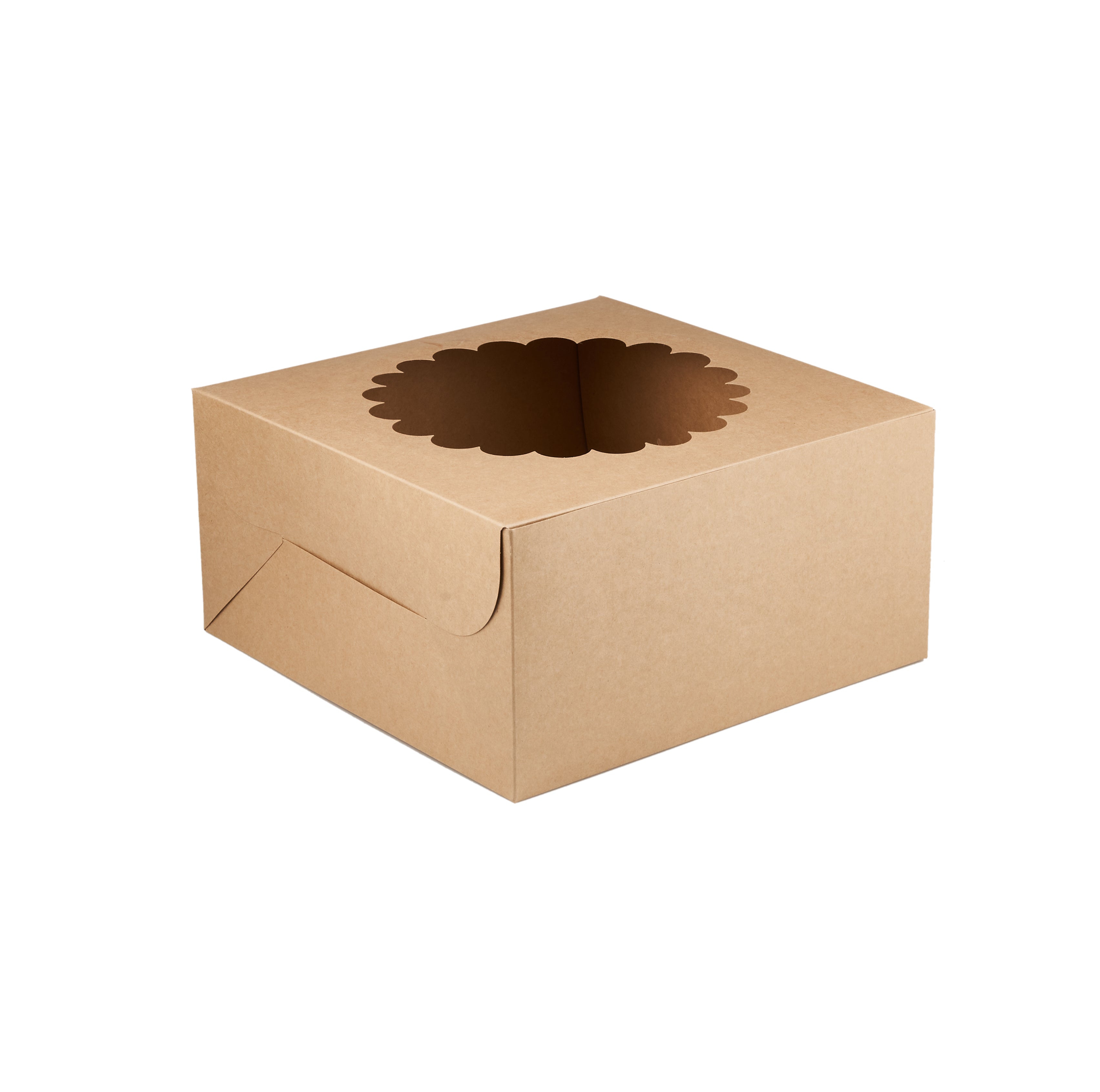 Kraft Cake Box Round With Window - Hotpack Oman