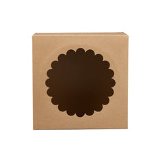 Kraft Cake Box Round With Window - Hotpack Oman