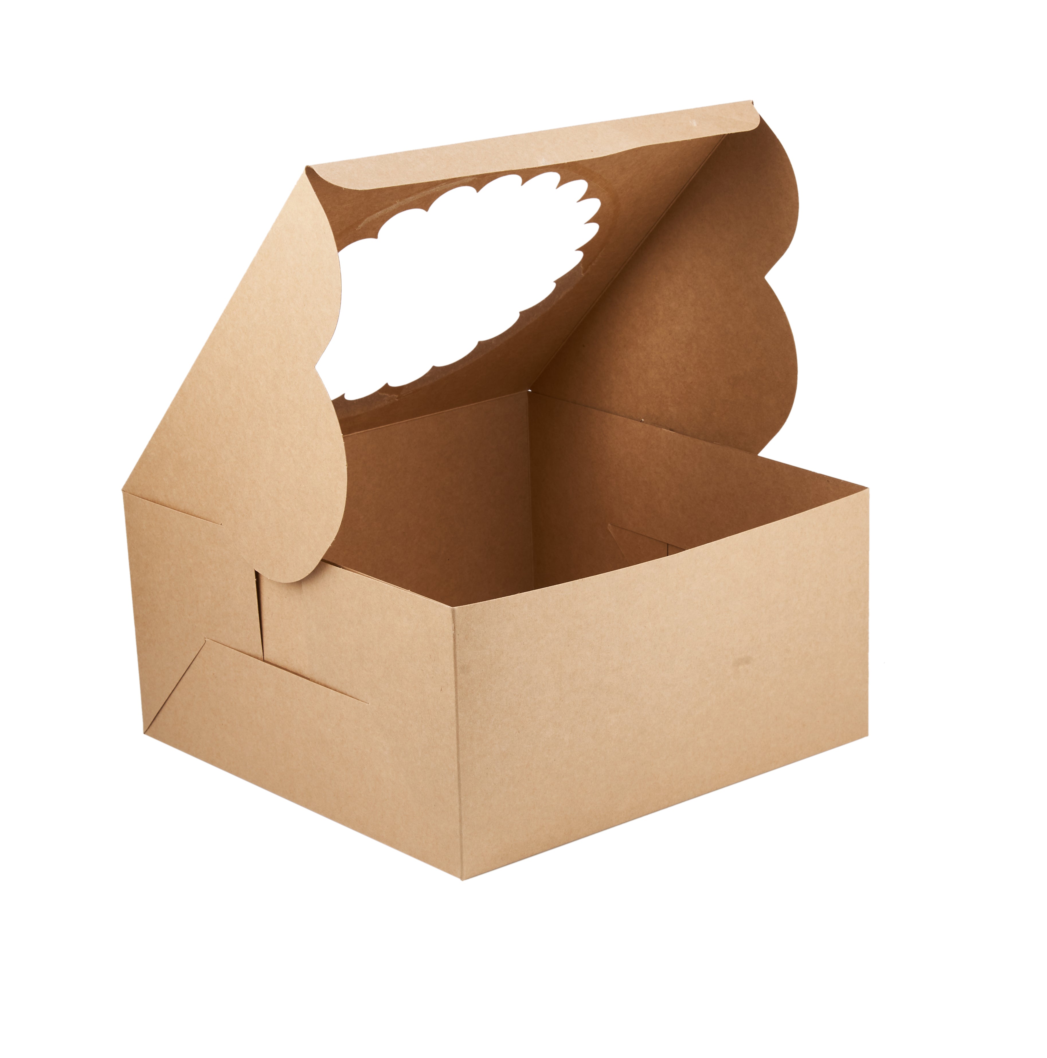 Kraft Cake Box Round With Window - Hotpack Oman