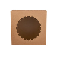 Kraft Cake Box Round With Window - Hotpack Oman