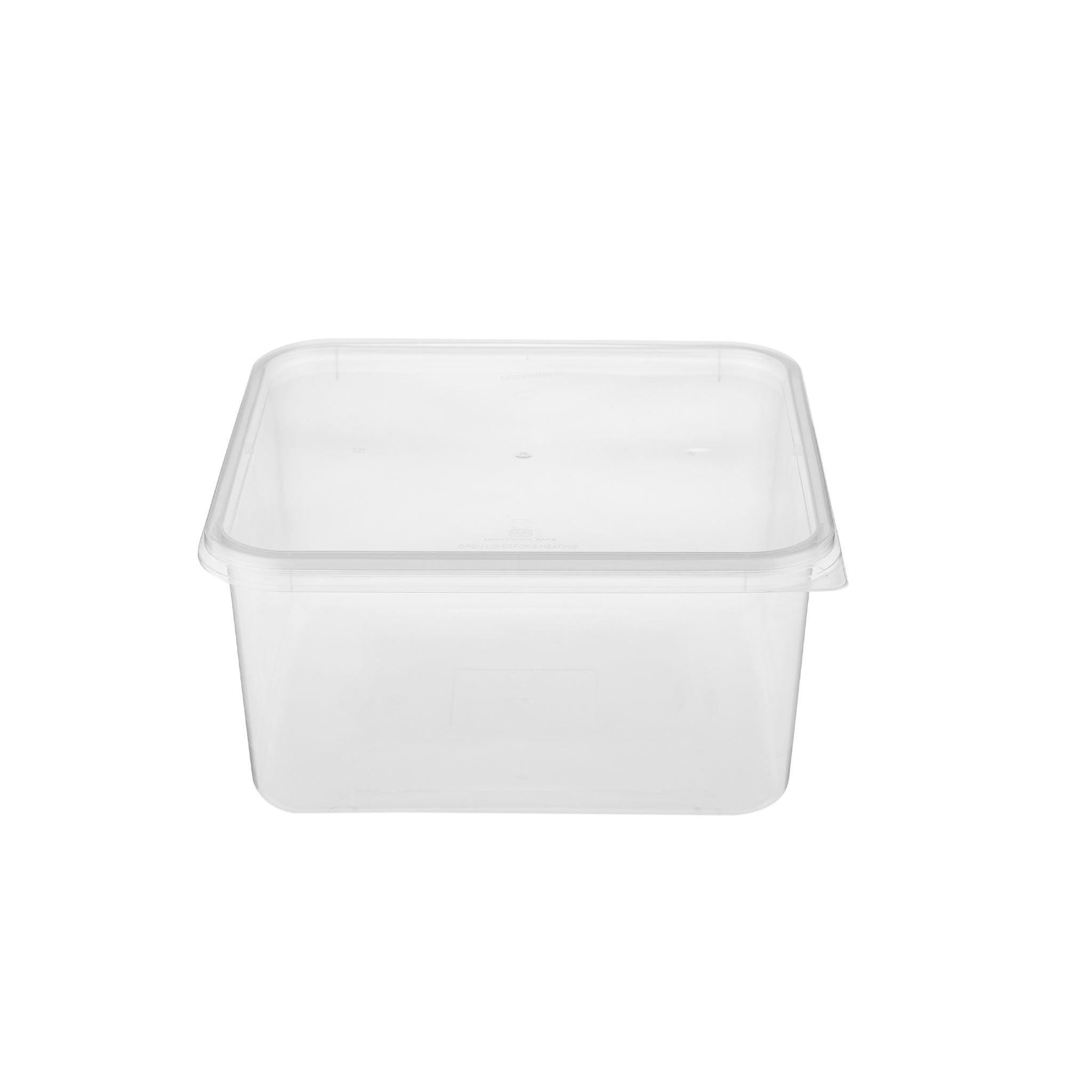 Clear Rectangle Microwavable Container