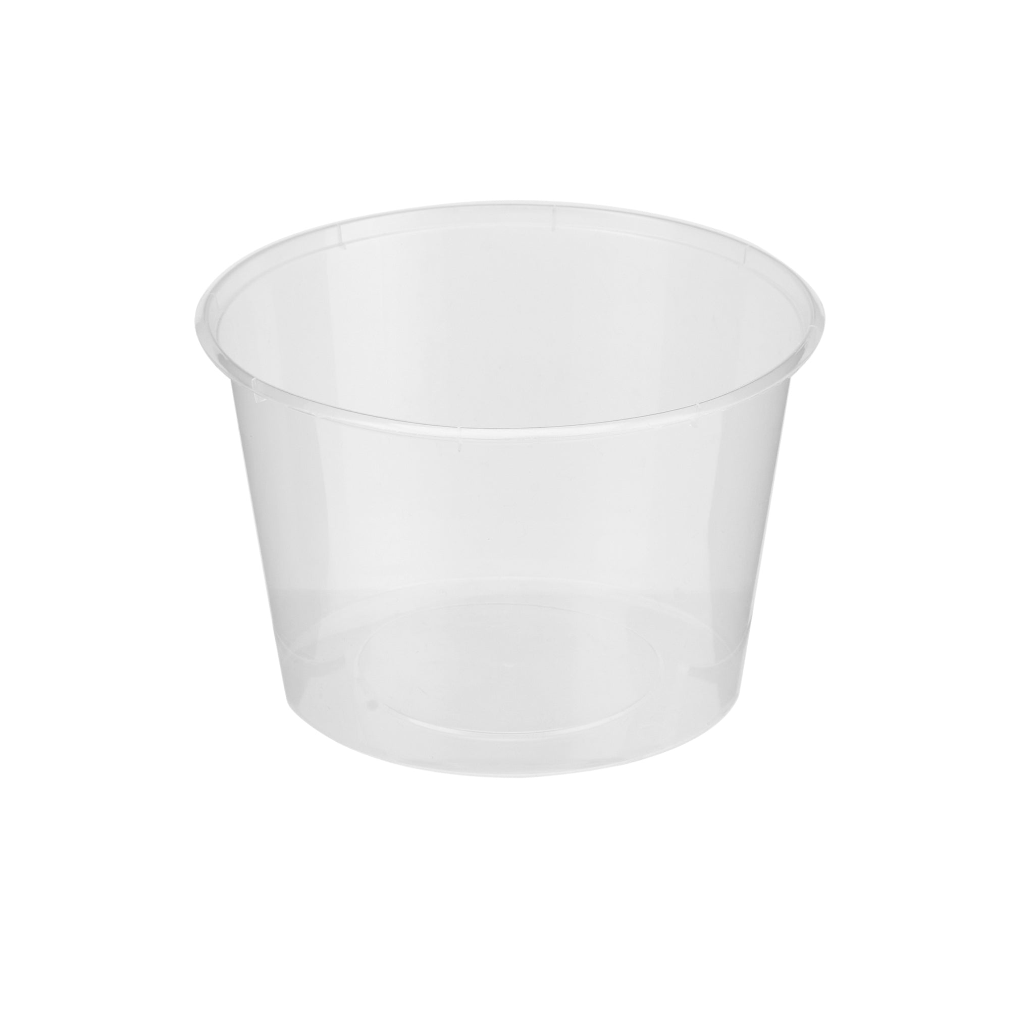 Round Clear Microwavable Container 525ml with lid wholesale - Hotpack Oman