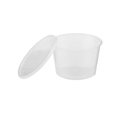 Round Clear Microwavable Container 525ml with lid wholesale - Hotpack Oman