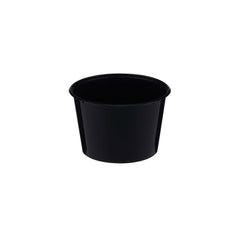 Black Round Microwavable Container 525ml - Hotpack Oman