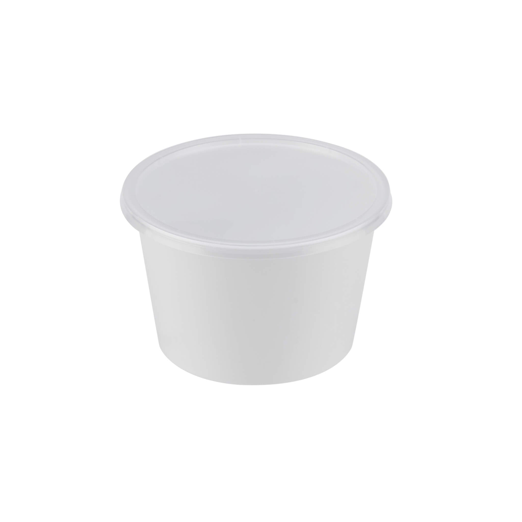 White Round Microwavable Container 500 Pieces - Hotpack Oman